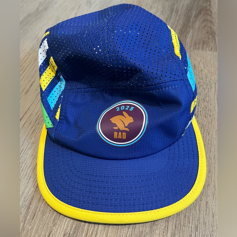 Blue and Yellow Running Hat